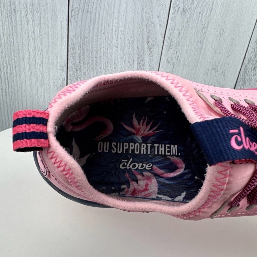 Clove Classic Nursing Shoes Sneakers Women’s Size 6.5 Pink Comfort Miami Nights - Picture 9 of 12